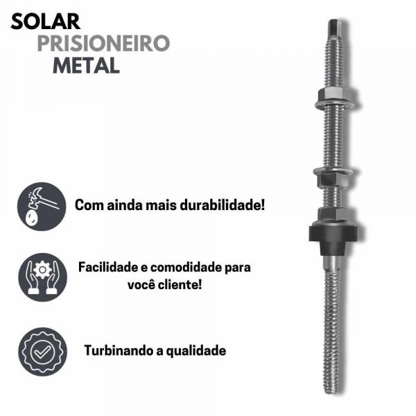 Solar Prisioneiro Metal 8x10 AA/MA 20cm Ciser