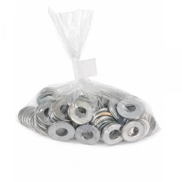 100 Unidades de Arruela Lisa Zincada 3/8 Pol. Prasmil