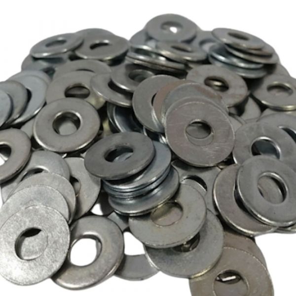 100 Unidades de Arruela Lisa Zincada 5/16 Pol. Prasmil