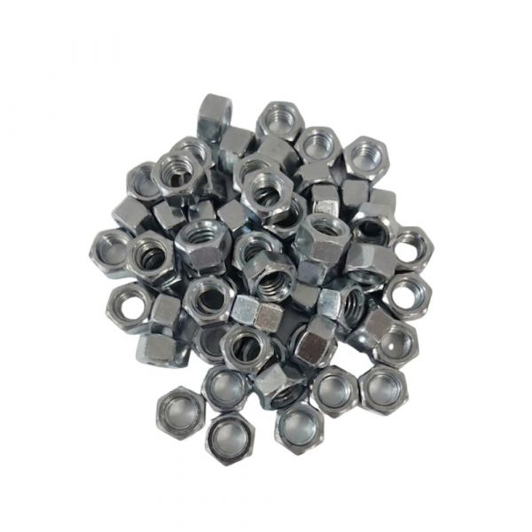 100 Unidades de Porca NC Zincada 3/8 Pol. Belenus