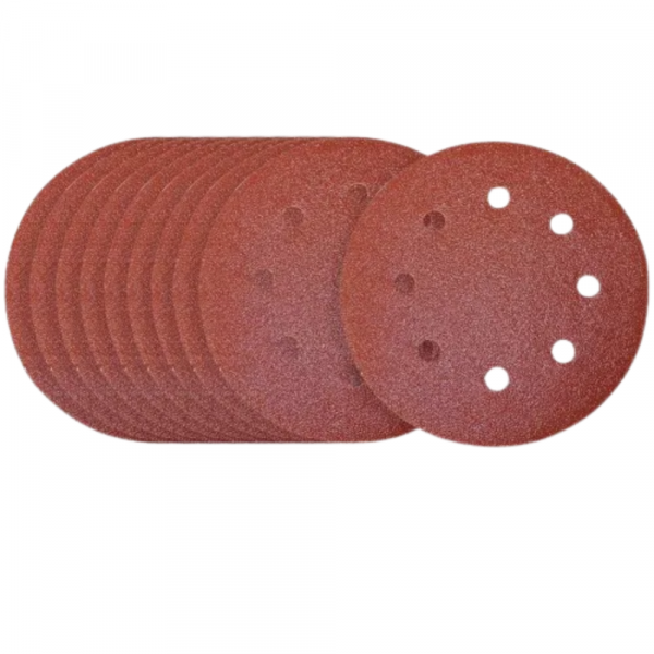 10 Unidades de Disco de Lixa 180mm Grão 60 MLP800H Menegotti