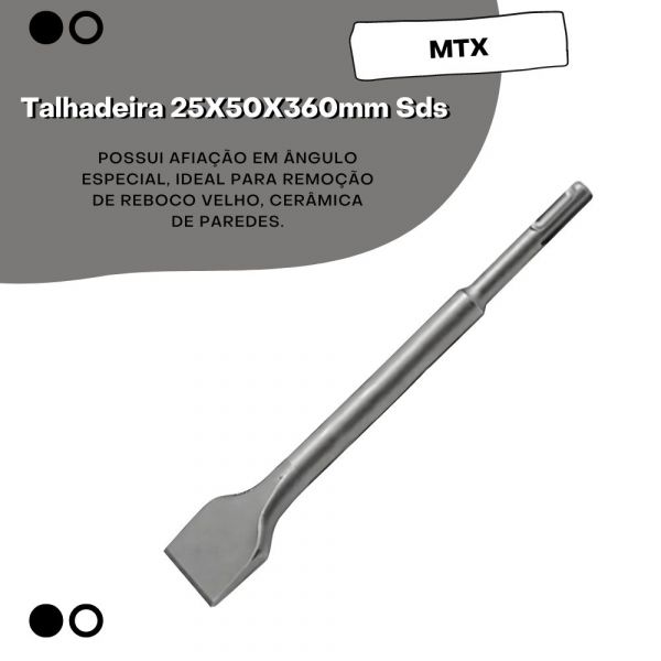 Talhadeira 25X50X360mm Sds Max MTX