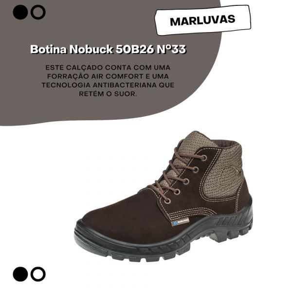 Botina Nobuck 50B26 N°33 Marluvas
