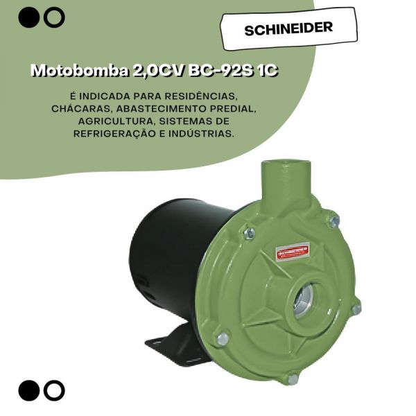 Motobomba 2,0CV BC-92S 1C 220/440V M Schineider