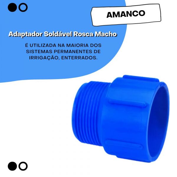 Adaptador Soldável Rosca Macho 50 x 1.1/2