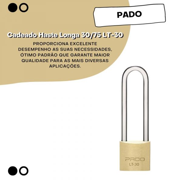 Cadeado Haste Longa 30/75 LT-30 Pado