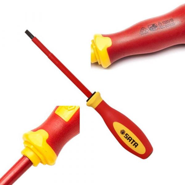 Chave Fenda Vde De 6,5x150mm Sata