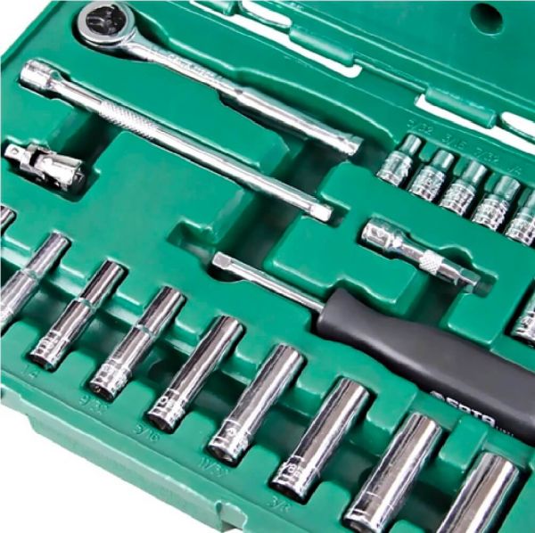 Jogo de Soquete Sextavado 1/4