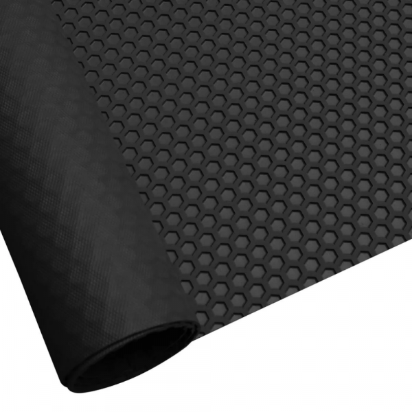 1 Metro de Piso Laminado Colmeia 2,5mm X 1,2M Largura Preto Kapazi