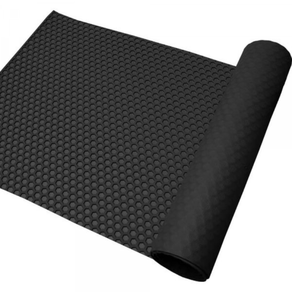 1 Metro de Piso Laminado Colmeia 2,5mm X 1,2M Largura Preto Kapazi