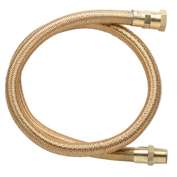 1.20 Metro de Mangueira Flexível de Tomback GLP/GN 1/2(I) x 1200mm R.1/2 BSPT(E) x 1/2 BSP(I) Maqenge