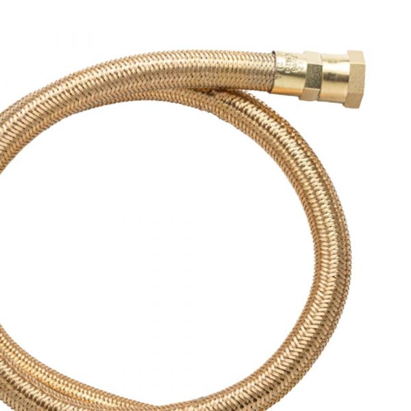 1.20 Metro de Mangueira Flexível de Tomback GLP/GN 1/2(I) x 1200mm R.1/2 BSPT(E) x 1/2 BSP(I) Maqenge