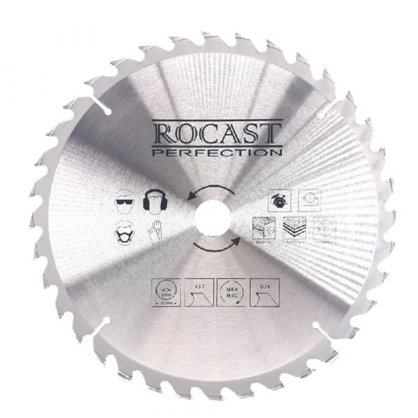 Serra Circular com Pastilha de Metal Duro para Madeira 305mm 36 Dentes Rocast