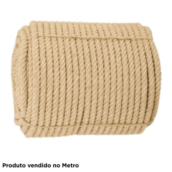 1 Metro de Corda de Sisal 20mm 3/4 Pol. Vonder