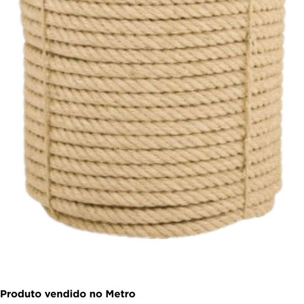 1 Metro de Corda de Sisal 20mm 3/4 Pol. Vonder
