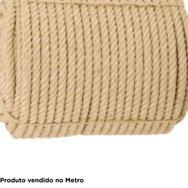 1 Metro de Corda de Sisal 20mm 3/4 Pol. Vonder