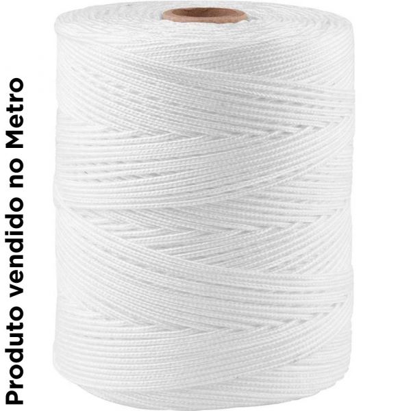 1 Metro de Corda Polipropileno Branca 2mm 5/64 Pol. Riomar