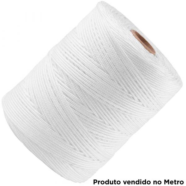 1 Metro de Corda Polipropileno Branca 2mm 5/64 Pol. Riomar