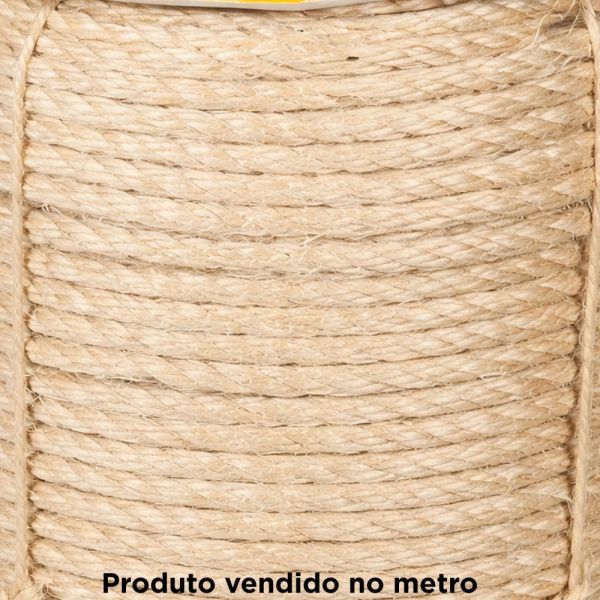 1 Metro de Corda Sisal 10mm 3/8 Pol. Vonder