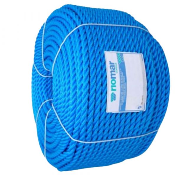 1 Metro de Corda Torcida Azul Polietileno 14mm Naval Riomar