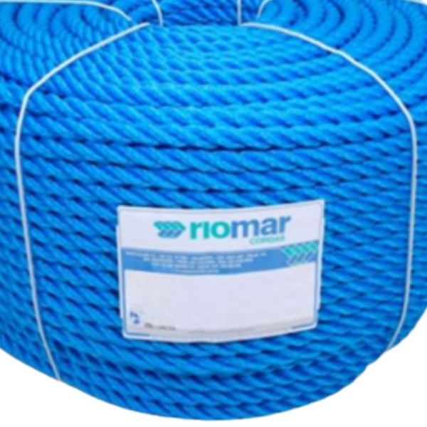1 Metro de Corda Torcida Azul Polietileno 14mm Naval Riomar