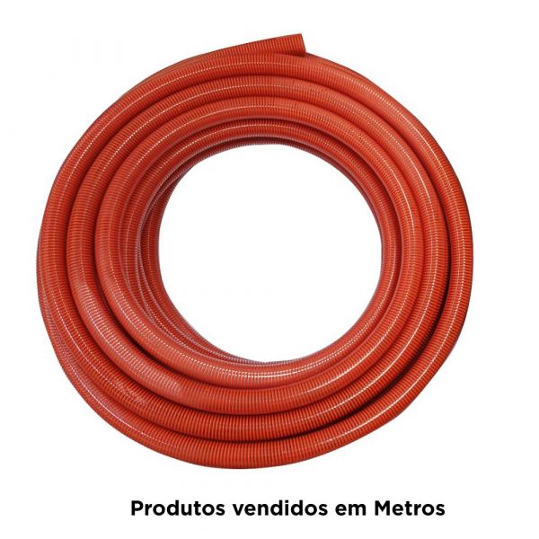 1 Metro de Mangote Espiral Laranja 4 Pol. Ibirá