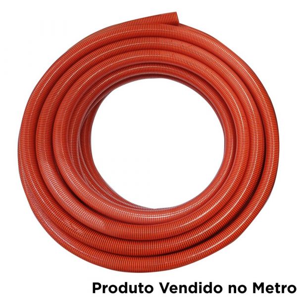 1 Metro de Mangote Espiral Laranja 5 Pol. Ibirá