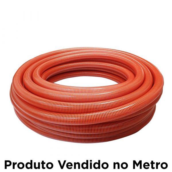 1 Metro de Mangote Espiral Laranja 8 Pol. Ibirá