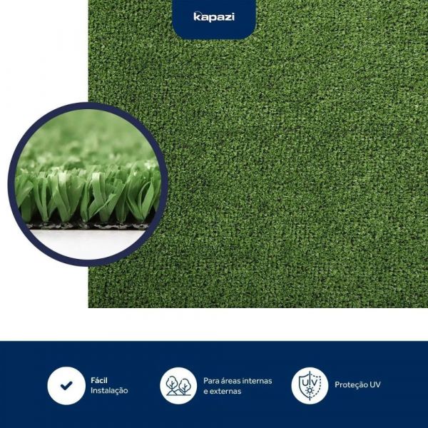 1 Metro Grama Sintética 2,00m x 12mm Kapazi