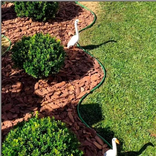 1 Metro Limitador Separador de Grama Verde Verdeal