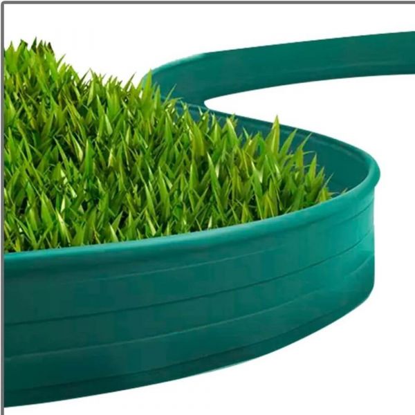 1 Metro Limitador Separador de Grama Verde Verdeal
