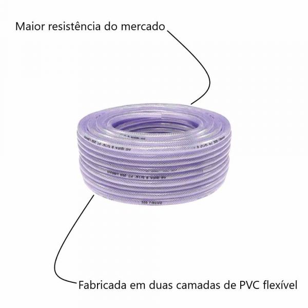 1 Metro Mangueira Trançada 5/8