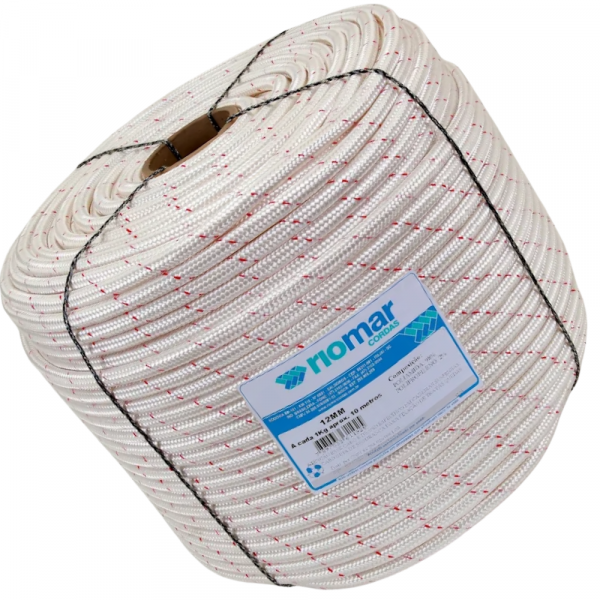 1 mt de Corda Trançada Poliamida 12 mm - Linha De Vida Riomar Cordas