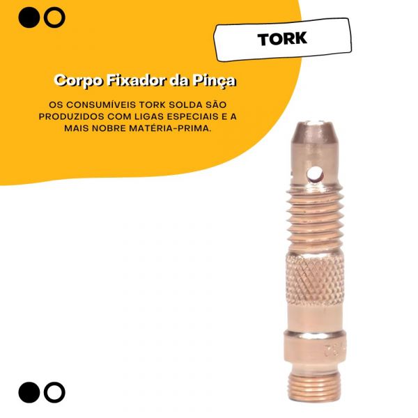 Corpo Fixador da Pinça 1.6/2.4 Tocha Tig Tork