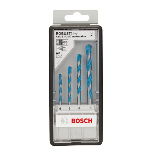 Jogo Brocas Bosch CYL-9 Multimaterial 4-5-6-8 mm 4 Peças
