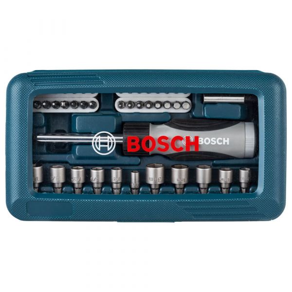 Kit de Pontas e Soquetes para parafusar Bosch com 46 peças Bosch