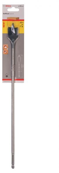 Broca Self Cut Speed para Madeira Chata 28,0mm (encaixe hexagonal 1/4)  Bosch 2608595415