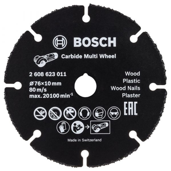 Disco de Corte Multimaterial Bosch para Mini-Esmerilhadeira 76mm