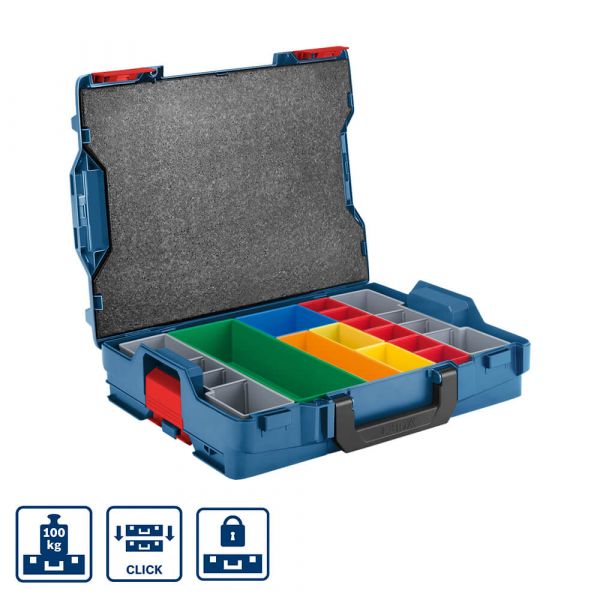 Maleta de Transporte Bosch L-BOXX 102 com Set para 12 Peças 