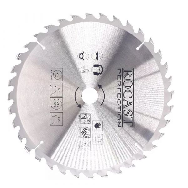 Serra Circular com Pastilha de Metal Duro para Madeira 305mm 36 Dentes Rocast