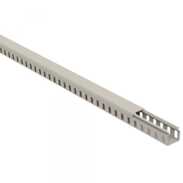 2 Metros de Canaleta Bege 1,5x2,2cm Semi-Aberta Elesys