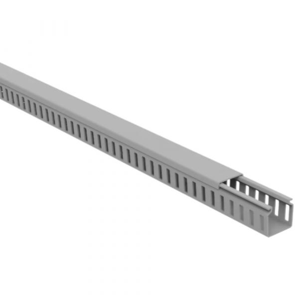 2 Metros de Canaleta Cinza Média 3x5cm Semi-Aberta Elesys