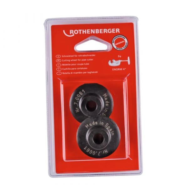 2 Peças Lâmina de Reposição para Cortador de Tubos 070061D Rothenberger
