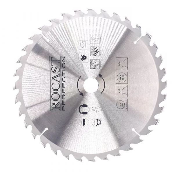 Serra Circular com Pastilha de Metal Duro para Madeira 305mm 36 Dentes Rocast