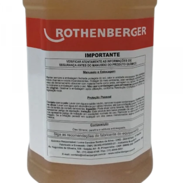 Óleo de Corte e Rosca Rocut 5 Litros 08000005BR Rothenberger