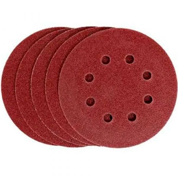 5 Discos de Lixa Velcro 125mm Grão 36 738019 MTX