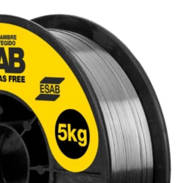 5Kg Arame de Solda Mig Uso Sem Gás 0,8mm Esab