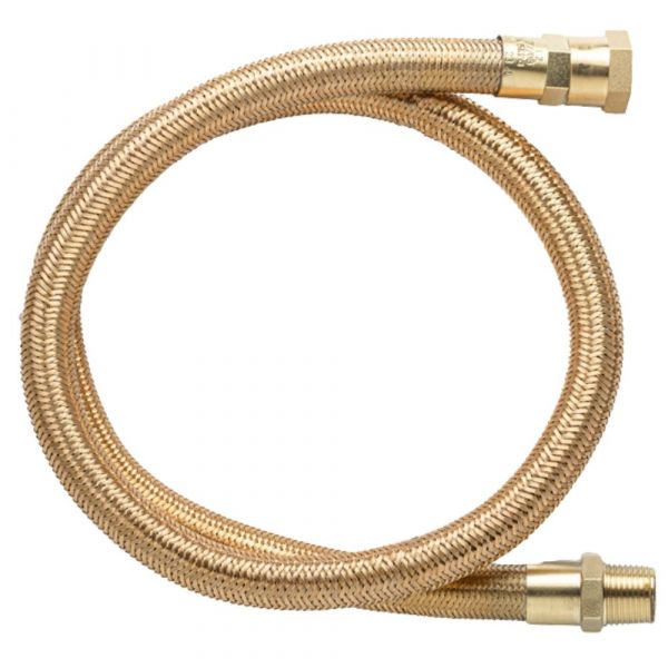 60cm de Mangueira Flexível Tomback Hose GLP/GN 1/2(I) x Screw Thread 1/2 BSPT(E) x 1/2 BSP(I) Maqenge