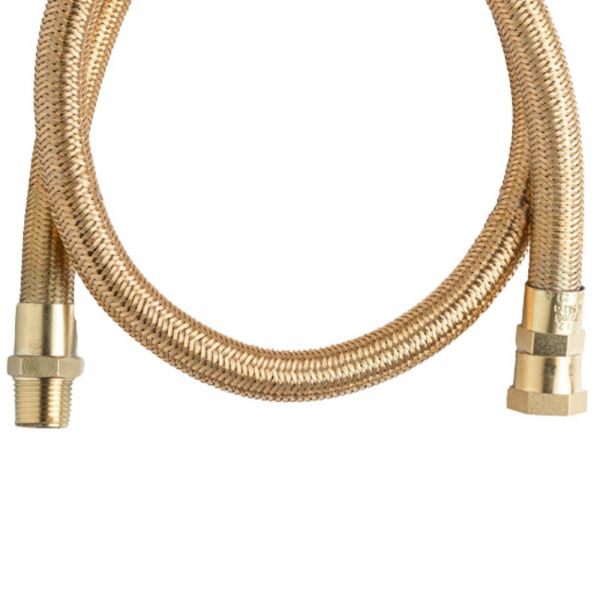 60cm de Mangueira Flexível Tomback Hose GLP/GN 1/2(I) x Screw Thread 1/2 BSPT(E) x 1/2 BSP(I) Maqenge