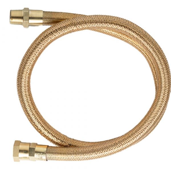 60cm de Mangueira Flexível Tomback Hose GLP/GN 1/2(I) x Screw Thread 1/2 BSPT(E) x 1/2 BSP(I) Maqenge